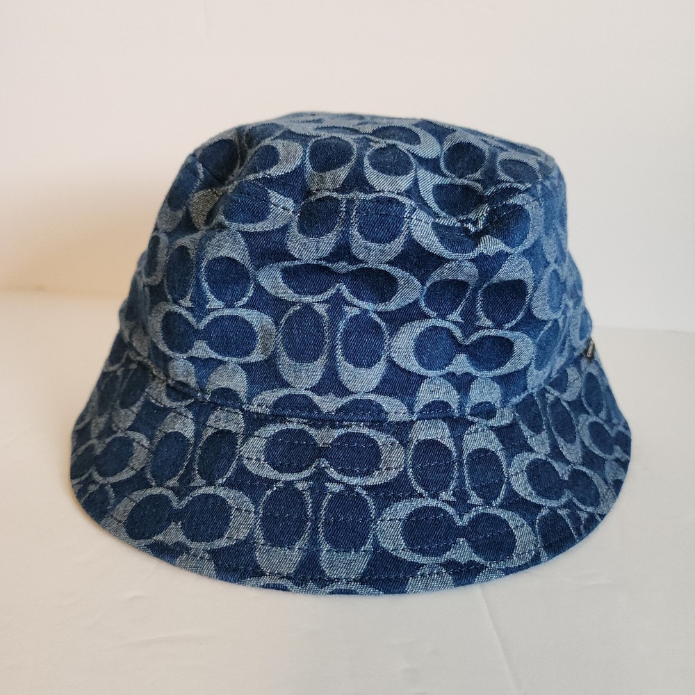 Coach Blue Patterned Bucket Hat - Picture 5 of 7